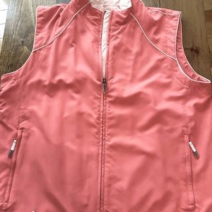 Salmon coloured Adidas golf vest
